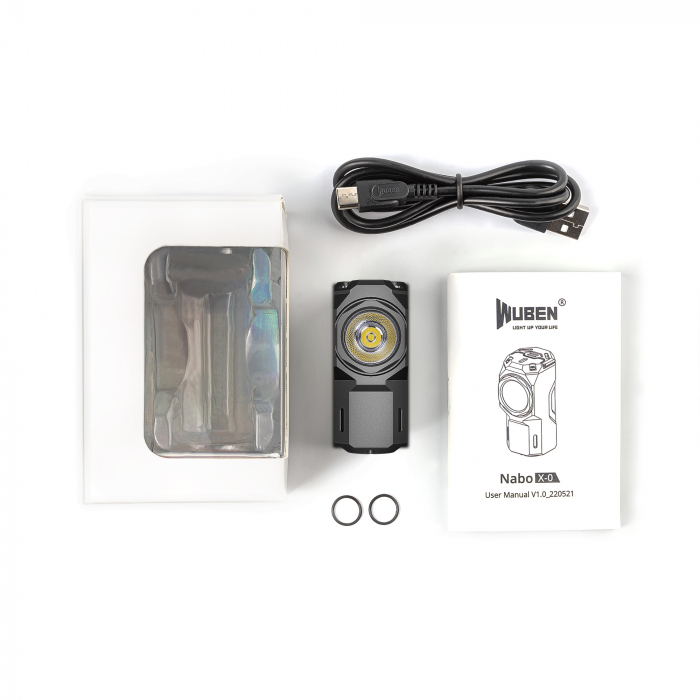 Lanterna reincarcabila EDC, 1100 LM, culoare gri, Wuben X0-Grey [8]