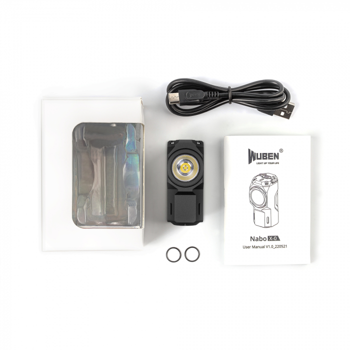 Lanterna reincarcabila EDC, 1100 LM, culoare neagra, Wuben X0-Black [8]
