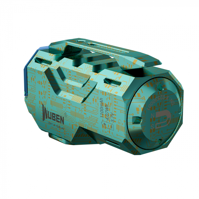 Lanterna reincarcabila EDC, 1100 LM, culoare verde, Wuben X0-Green [4]