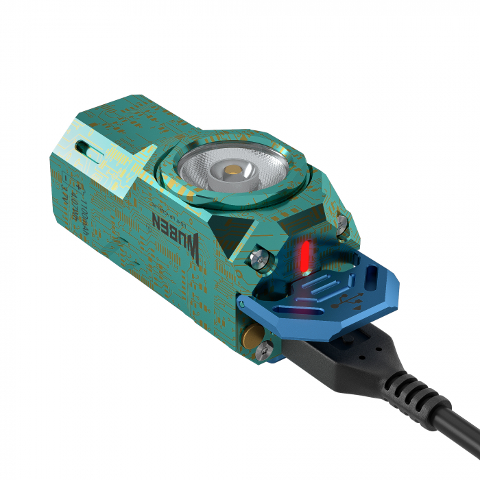 Lanterna reincarcabila EDC, 1100 LM, culoare verde, Wuben X0-Green [5]