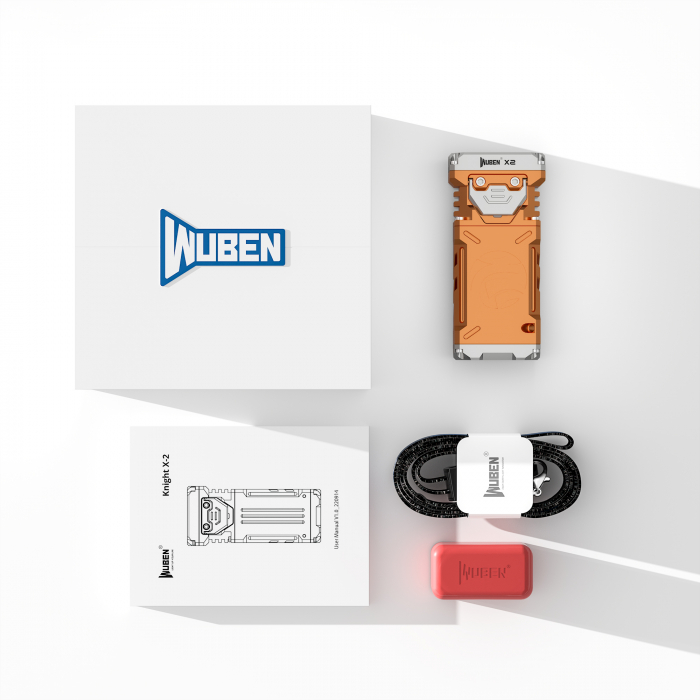 Lanterna reincarcabila EDC, 2500 LM, culoare aramiu, Wuben X2 [8]