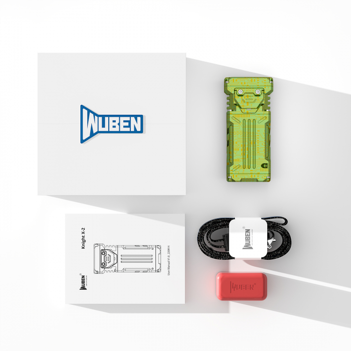 Lanterna reincarcabila EDC, 2500 LM, culoare verde, Wuben X2 [8]