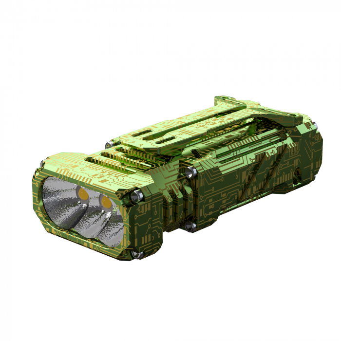 Lanterna reincarcabila EDC, 2500 LM, culoare verde, Wuben X2 [2]
