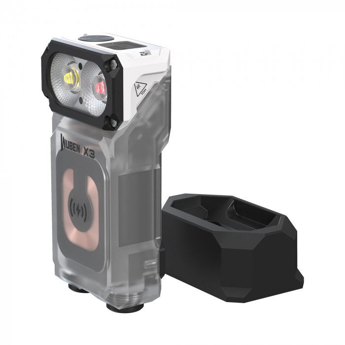 Lanterna reincarcabila EDC, 700 LM, cap reglabil 180 grade, culoare alba, Wuben X3 [5]