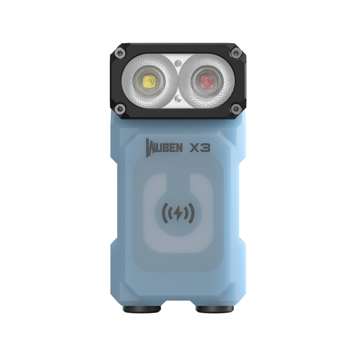 Lanterna reincarcabila EDC, 700 LM, cap reglabil 180 grade, culoare albastra, Wuben X3-Pro [4]