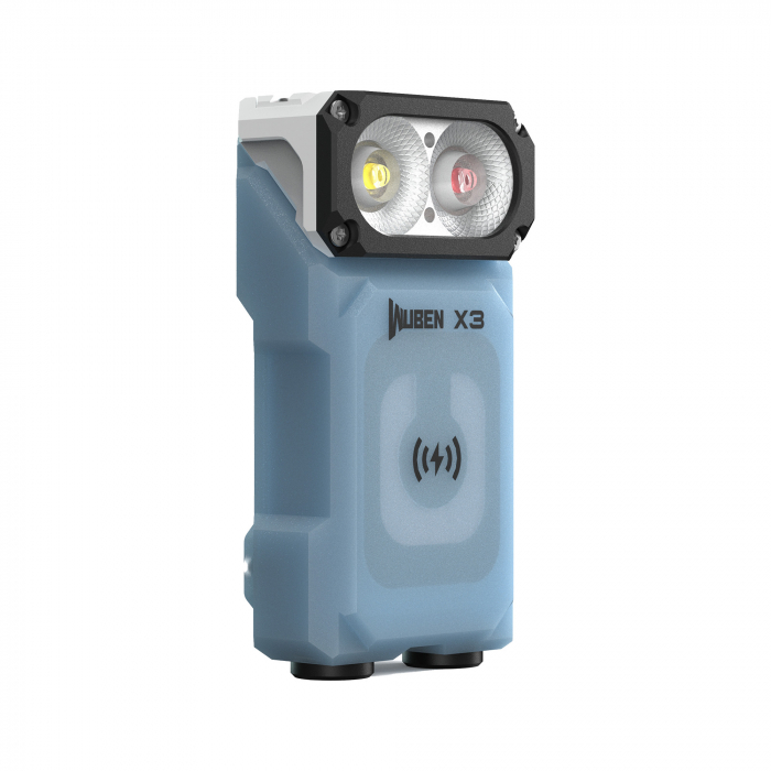 Lanterna reincarcabila EDC, 700 LM, cap reglabil 180 grade, culoare albastra, Wuben X3-Pro [3]