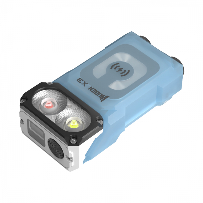 Lanterna reincarcabila EDC, 700 LM, cap reglabil 180 grade, culoare albastra, Wuben X3-Pro [5]