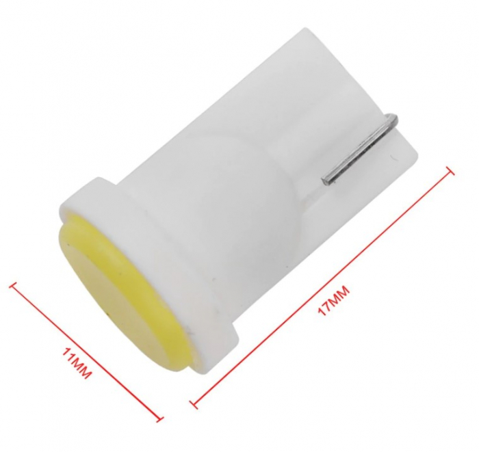 Led auto COB T10 alb rece [4]