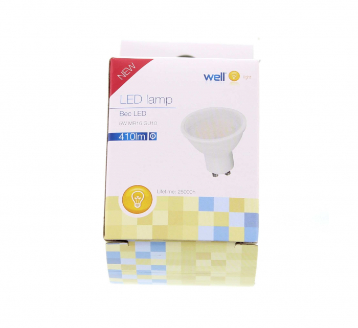 Spot cu led MR16 GU 5W 230V lumina calda Well LEDLW-MR165GU10-WL [4]