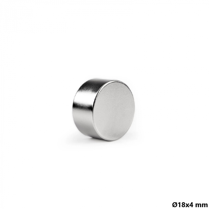 Magnet neodim 18x4 mm, disc, N35 [2]