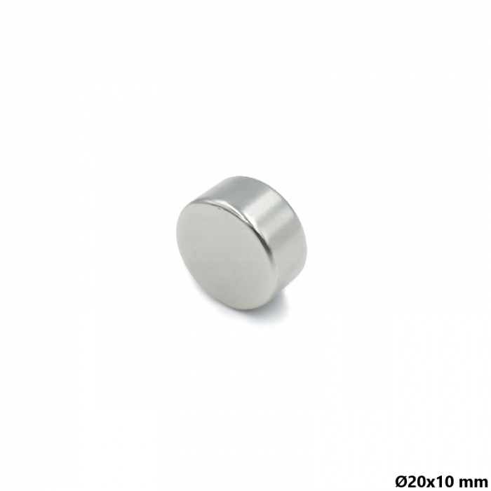 Magnet neodim 20x10 mm, disc, N35 [2]