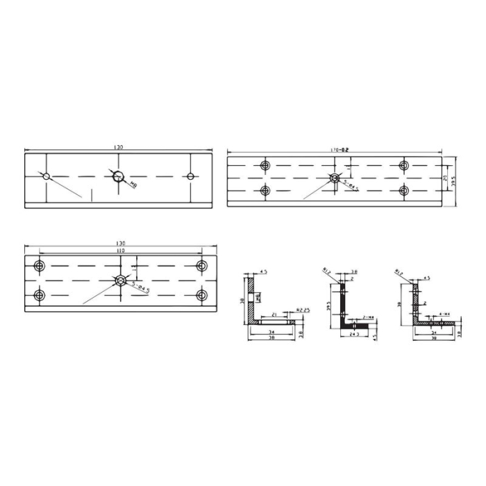 MBK-180NZL - Suport pt.electromagnet YM-180 [4]