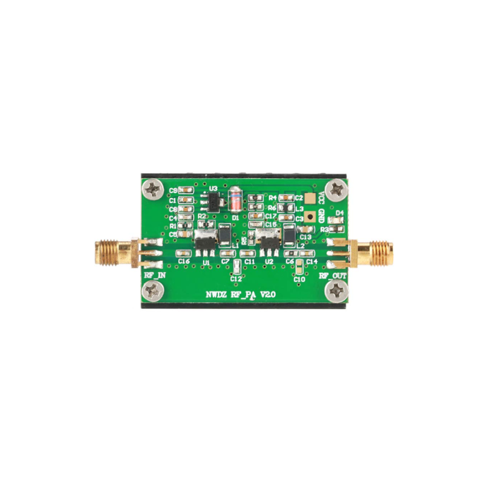 Amplificator RF 2–700MHz 3W, HF VHF UHF FM Transmitter Radio, amplificare 35dB, alimentare 12–15V [1]