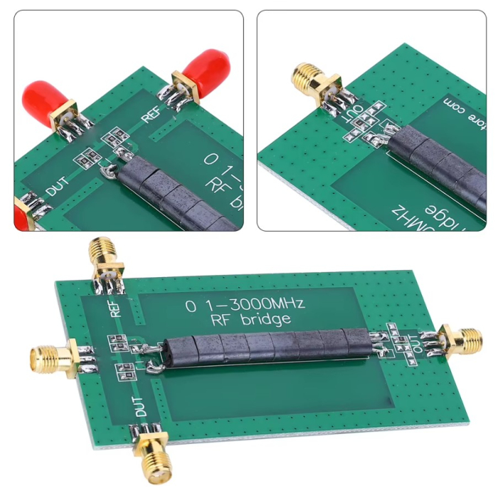 Adaptor RF SWR Bridge 0.1–3000MHz cu conectori SMA pentru masuratori antene si circuite RF [4]