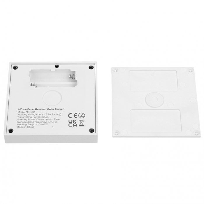 Miboxer B2 Telecomanda Panou 4 zone Dual White, Alb [3]