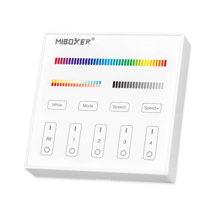 Telecomanda Led RGB + CCT, Alb MiBoxer B4 [1]