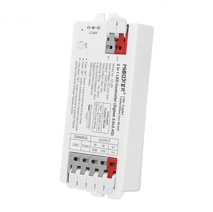 Controller Dimmer Led, Zigbee+2.4GHz, 12-24VDC, LED Monocrom/Dual MiBoxer E2-ZR [2]