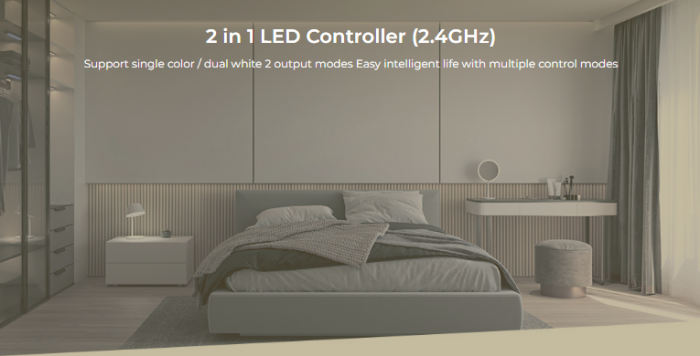 Controller Dimmer Led Monocolor/Dual White, RF 2.4Ghz, 12-24VDC MiBoxer FUT035S+ [3]