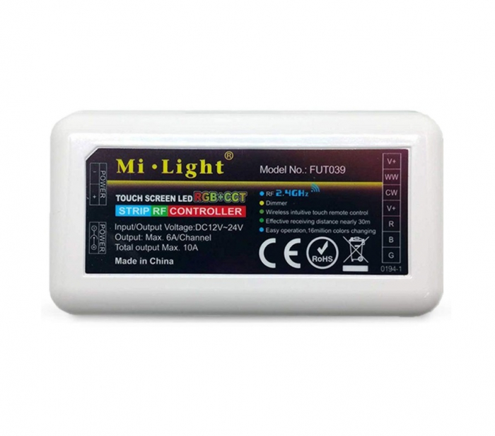 Controller Dimmer Led RGB+CCT, 2.4GHz Wireless RF, 12-24VDC Miboxer Fut039 [1]