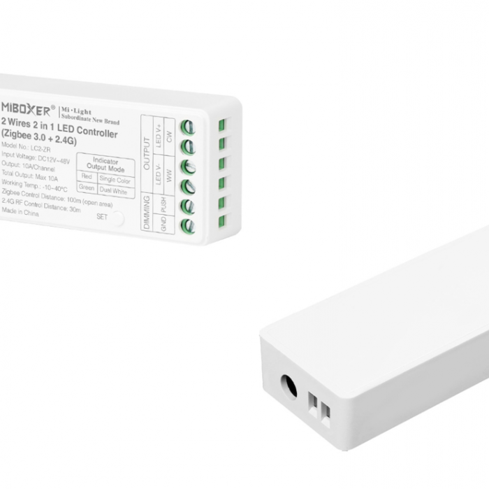 Controller Dimmer Led Monocolor/Dual White, Zigbee+2.4GHz, 12-48VDC MiBoxer LC2-ZR [2]