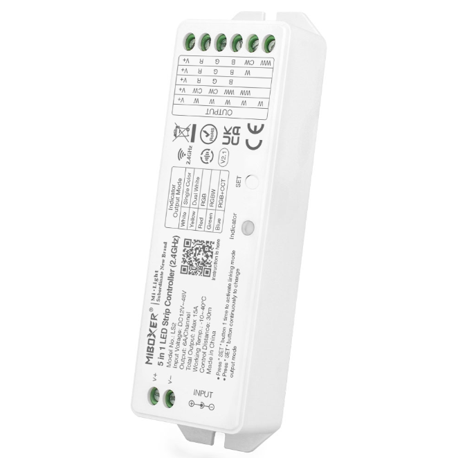 Controller Dimmer Led LED RGB/RGBW/RGBWW, RF 2.4Ghz, 12-24VDC 15A, Miboxer LS2 [2]