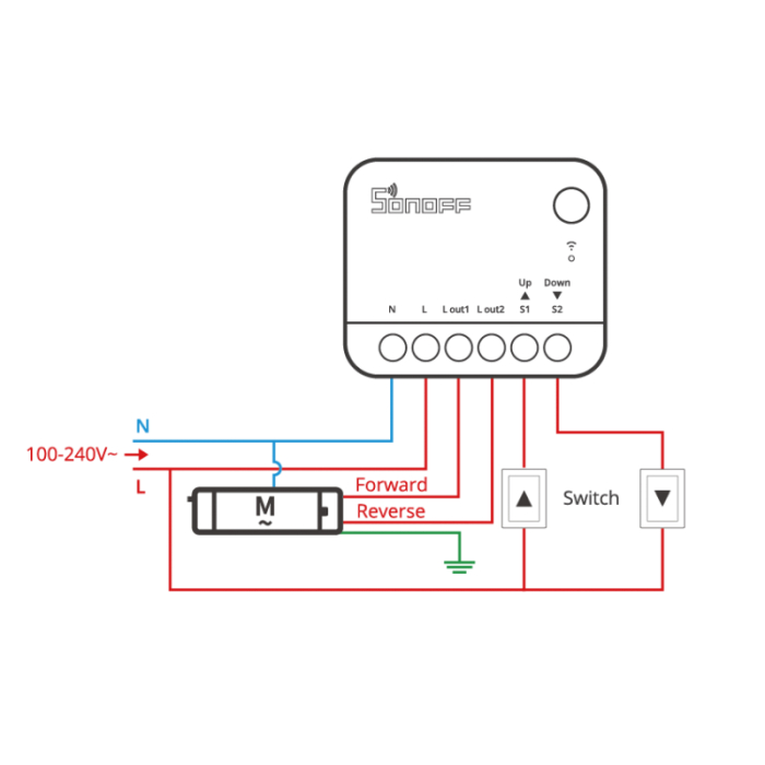 Mini-comutator smart Sonoff MINI-RBS, Wi-Fi + Matter, 1A, Control procentual, Programare, Compatibil Alexa, Google Assistant si Apple Home, Alb [9]