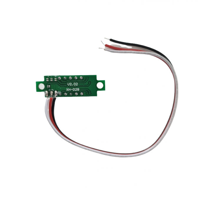 Mini voltmetru digital cu afisaj LED albastru 0.28" cu trei fire 0-30V [2]