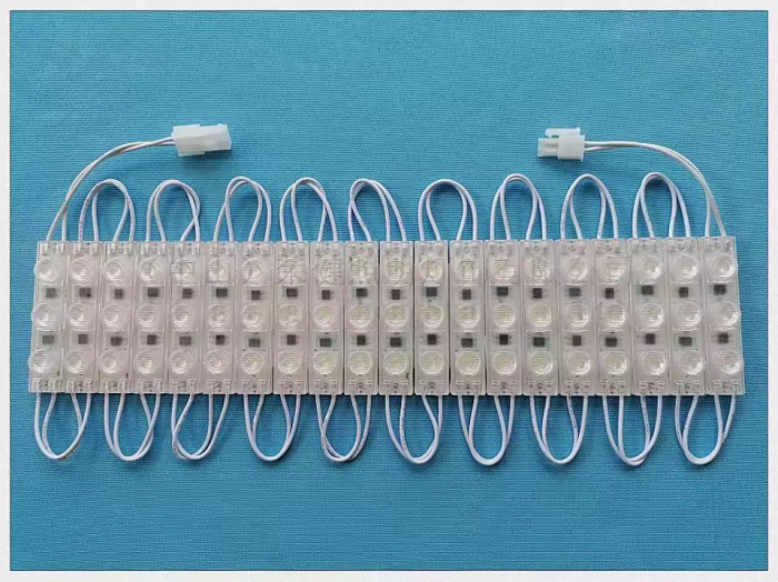 Modul LED 220V AC, 3 LED SMD3030, 1.5W, IP67, alb rece, 72x16x11mm, pentru reclame si exterior [4]