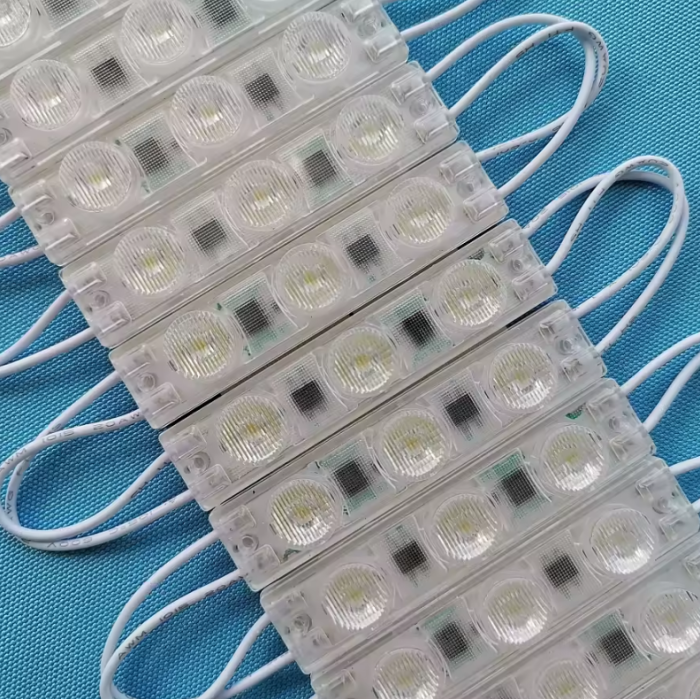 Modul LED 220V AC, 3 LED SMD3030, 1.5W, IP67, alb rece, 72x16x11mm, pentru reclame si exterior [3]