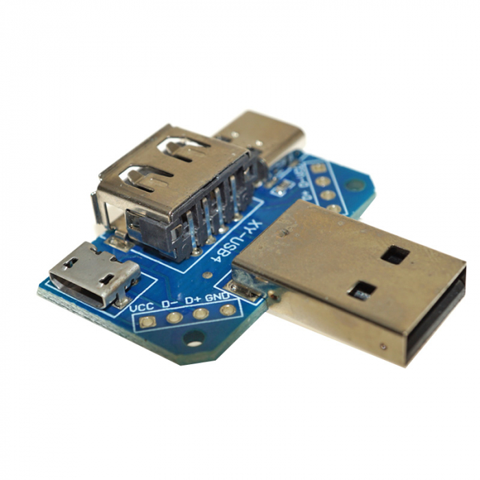 Modul adaptor Micro USB,USB A soclu,USB A mufa,USB C OKY3447-9 [3]