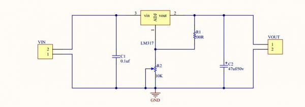 Modul convertor DC-DC coborator de tensiune (step down), liniar, IN:4.2-40V, OUT:1.2-37V (max1.5A), LM317 [2]