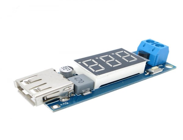 Modul convertor DC-DC incarcator 5V cu voltmetru OKY3502-6 [3]