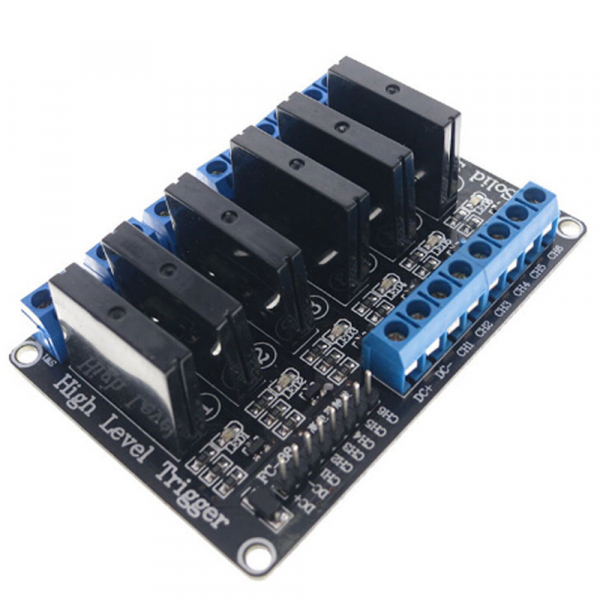 Modul cu 6 relee SSR 5v tensiune comanda low level max.240V 2A OKY3043-1 [4]