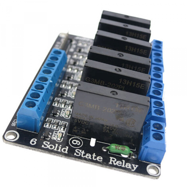 Modul cu 6 relee SSR 5v tensiune comanda low level max.240V 2A OKY3043-1 [3]