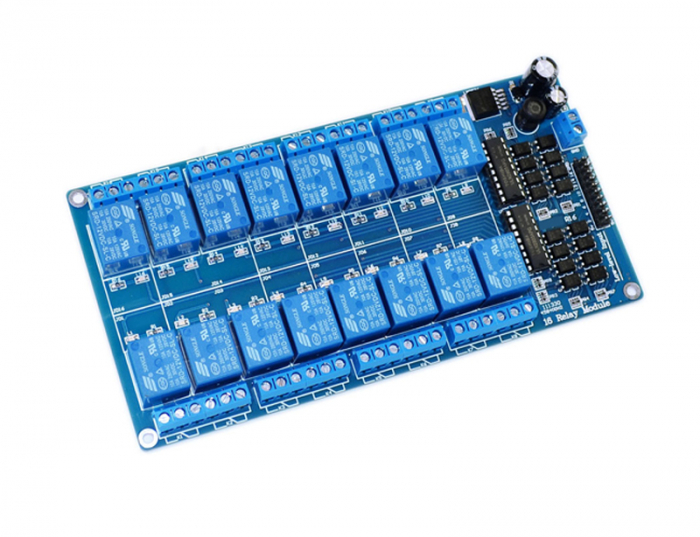 Modul de comanda cu 16 relee la 12V cu optocuplor OKY3016 [2]