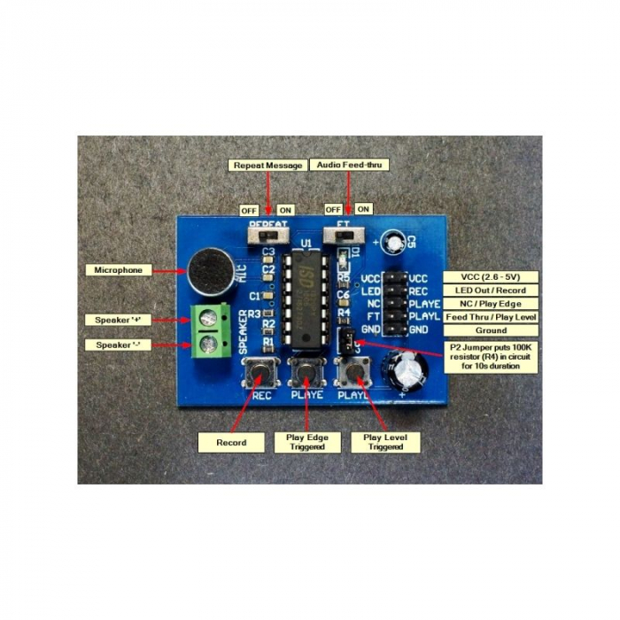 Modul inregistrare redare audio cu ISD1820 OKY3163 [3]