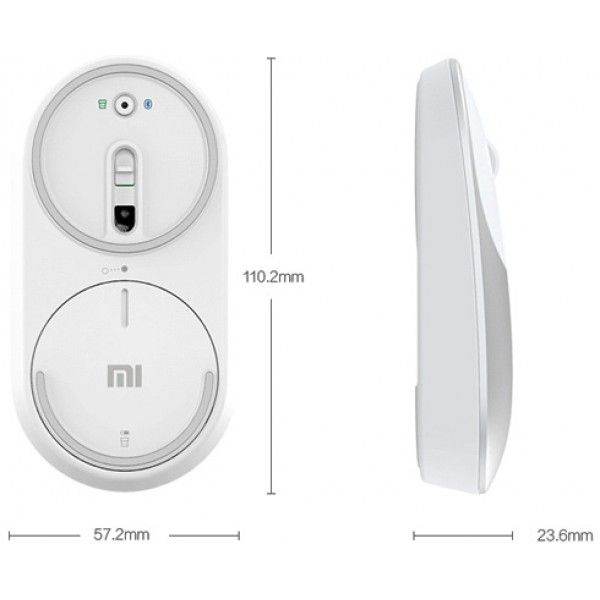 Mouse Wireless Xiaomi Mi Alb-Gri Bluetooth 4.0 [2]