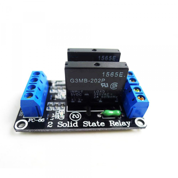 Modul cu 2 relee SSR 5v tensiune comanda low level max.240V 2A OKY3042 [4]