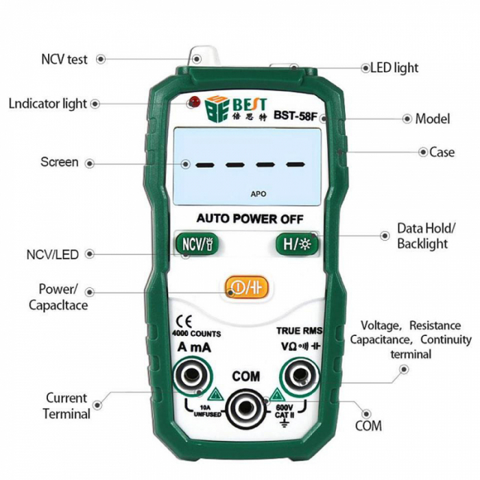 Multimetru cu autoscalare BST-58F [2]