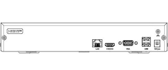 NVR 4 canale IP Hikvision HiLook NVR-104MH-D(D), 6MP, H.265+, 40 Mbps, detectie miscare, HDMI/VGA, HDD max. 6TB [2]