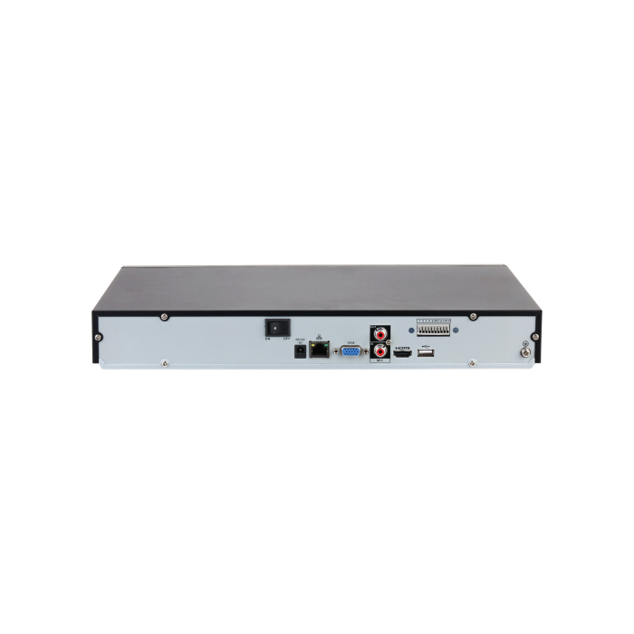 Panoul de conexiuni Dahua NVR4216-EI, HDMI, VGA, retea si alarme