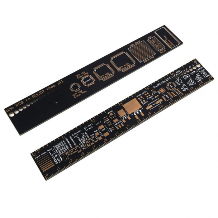 Rigla sablon pentru electronica 25cm OKY0304 [3]