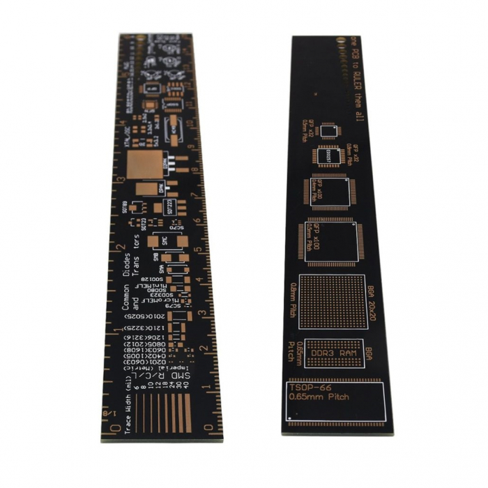 Rigla sablon pentru electronica 25cm OKY0304 [2]