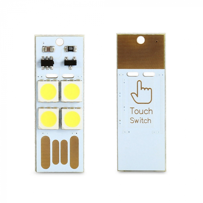 Modul iluminare cu 4 led-uri si intrerupator touch USB OKY3217-2 [4]