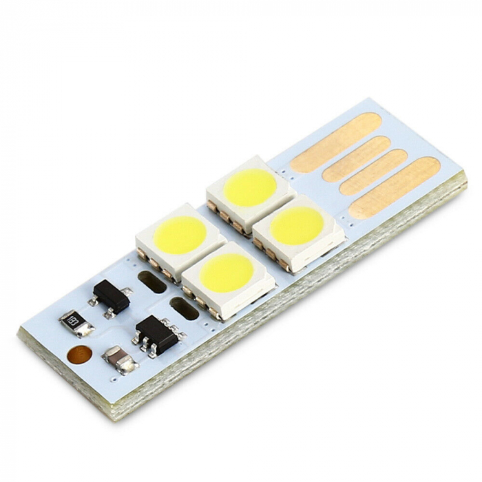 Modul iluminare cu 4 led-uri si intrerupator touch USB OKY3217-2 [5]