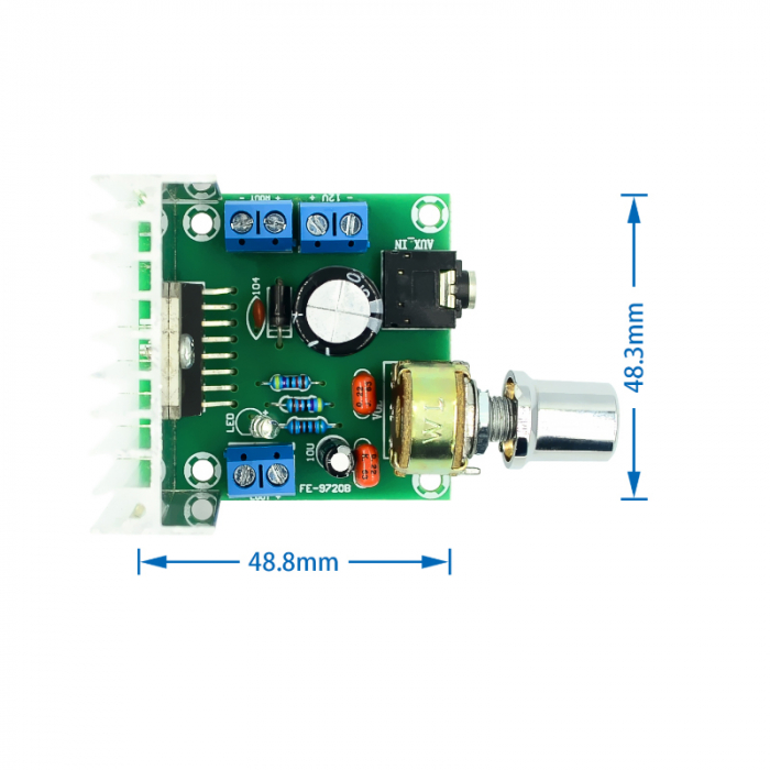 Modul amplificator stereo 2x15W cu TDA7297 OKY3462-9-1 [4]