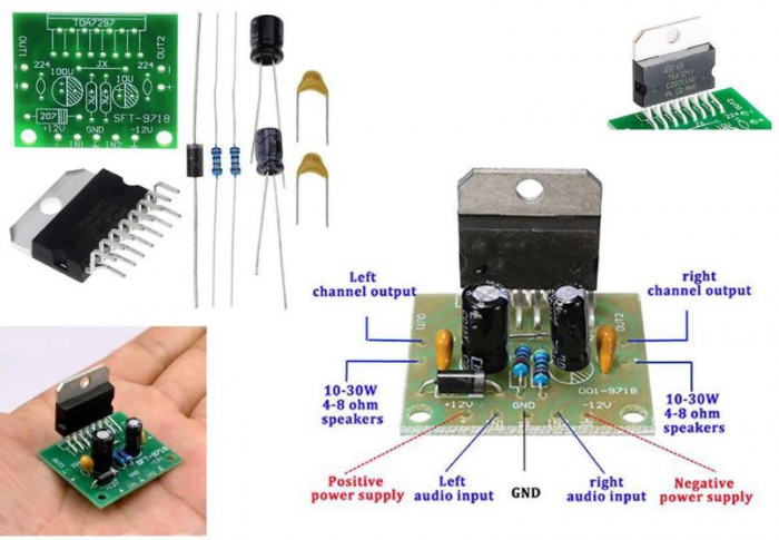 Kit amplificator audio cu TDA7297 SFT-9718 OKY3462-9-2 [6]