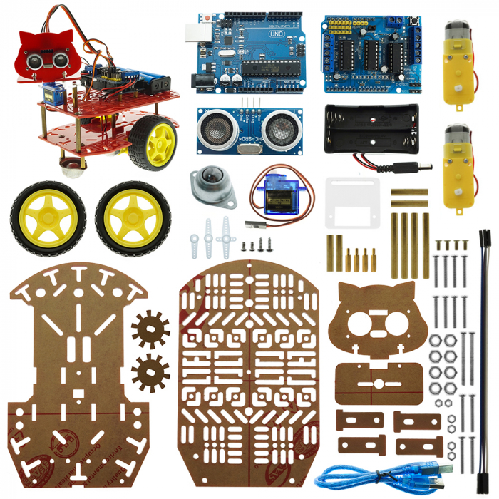 Kit complet pentru robot care evita obstacole OKY5015 [2]