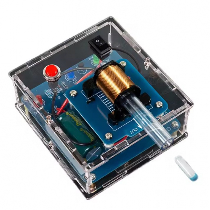 Kit electromagnetic, 3V, cu LED de nivel incarcare, pentru experimente electronice si DIY [1]