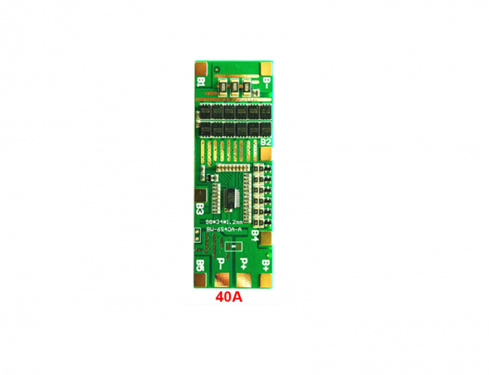 Protectie BMS pentru 6 celule Li-Ion 18650 balansata 24V 40A OKYN330-3 [2]
